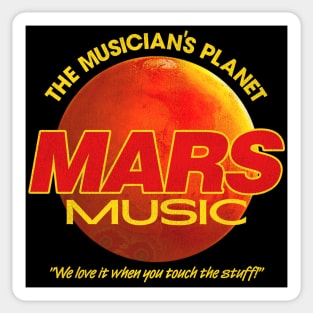 Mars Music Defunct Music Store Sticker